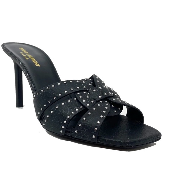 BRAND NEW IN BOX SAINT LAURENT NEVER WORN 
YSL Tribute 85 Heel Sandals size 37 - Picture 1 of 13